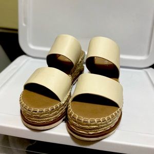 Platform Beige Sandal